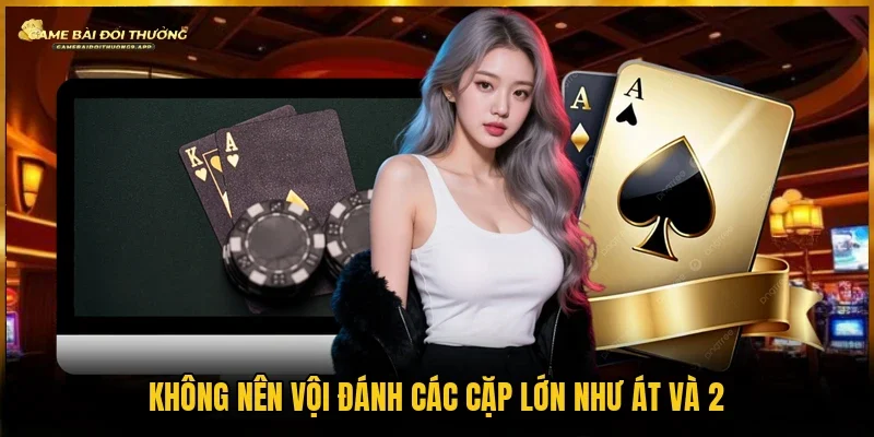 Sử dụng các đôi lớn như Át và 2 ở thời điểm phù hợp